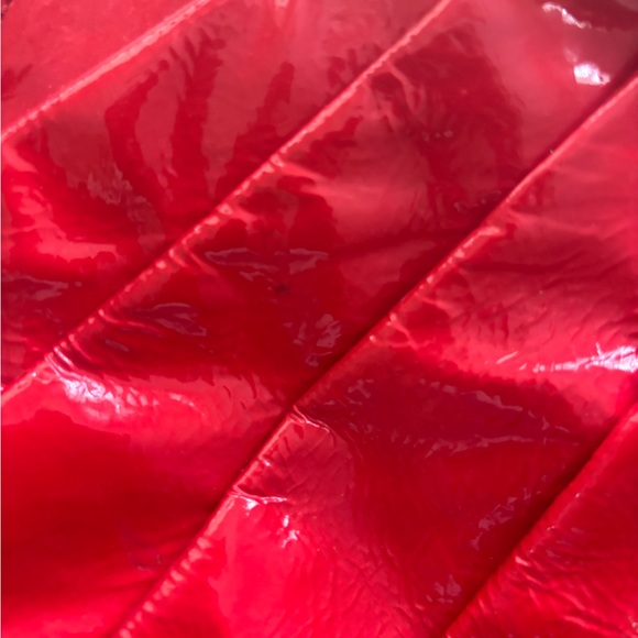 COACH Red Patent Leather Bag with Gold Accents - Picture 3 of 12